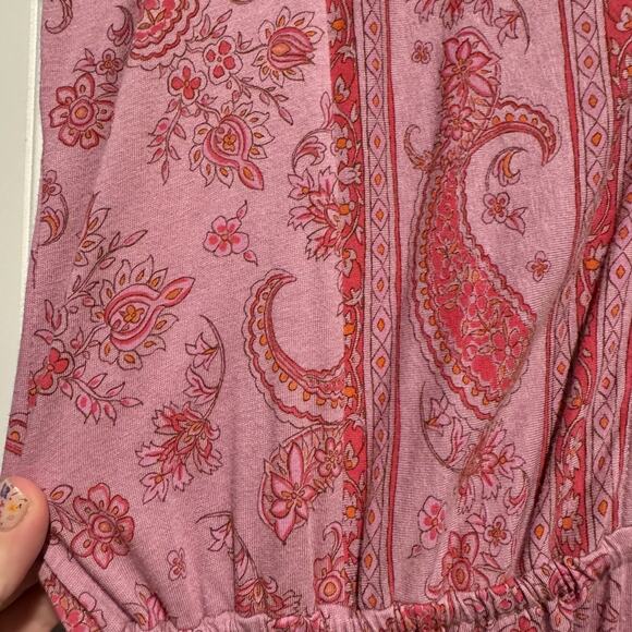 J Jill Pure Jill Border Print Maxi Dress Pink Size Medium - Picture 5 of 7